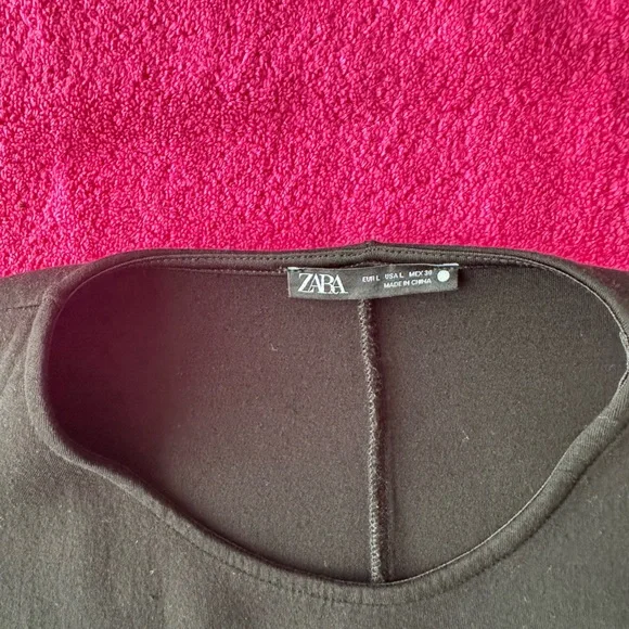 Black Jersey Zara Top 🌷 - Picture 4 of 9